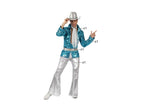 déguisement disco argent/bleu 4pcs homme