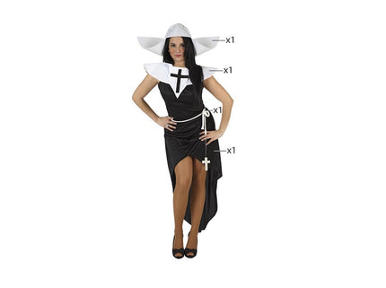 déguisement de religieuse sexy 4pcs femme