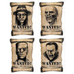 4 AFFICHES AUTOCOLLANTES WANTED