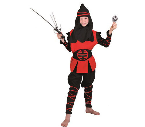 déguisement ninja rouge pour enfant