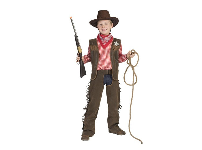 déguisement de cowboy marron pour enfant
