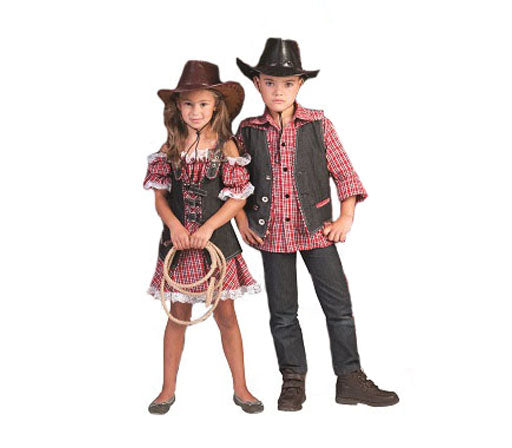 gilet de cowboy noir enfant