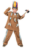 tunique et pantalon de garçon indien daim