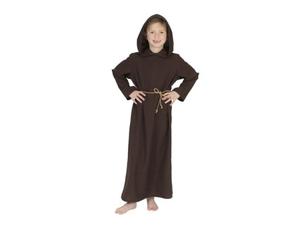 déguisement de moine religieux marron 2pcs enfant