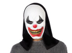 masque coque clown d'horreur avec capuche adulte