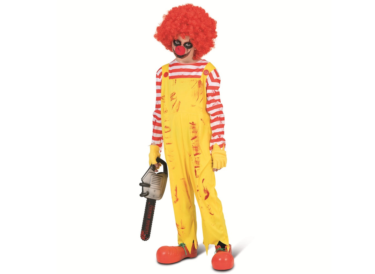 salopette clown halloween jaune enfant