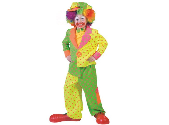 déguisement de clown fluo garçon 140cm