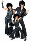 combinaison disco pour enfant à sequins noir t1m40