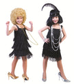robe charleston avec franges noir enfant