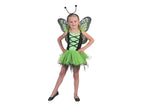 déguisement d'elfe fée papillon vert 3pcs enfant 3-5 ans