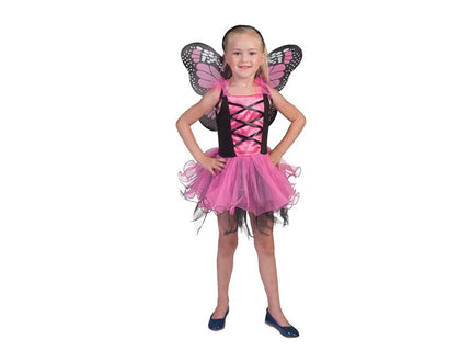 déguisement d'elfe fée papillon rose 3pcs enfant 8-12 ans