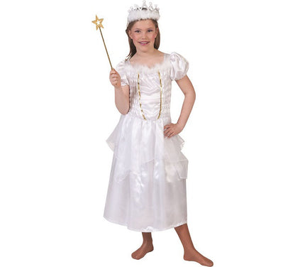 robe de princesse blanche avec étoiles fille