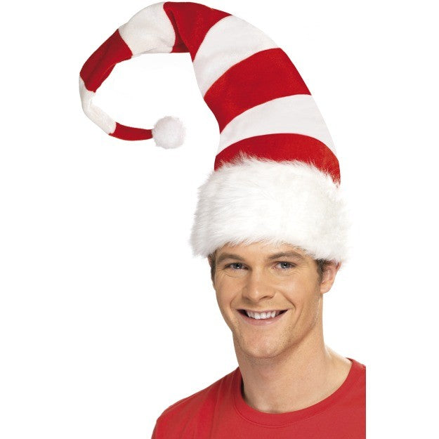 Bonnet long à rayures Père Noël