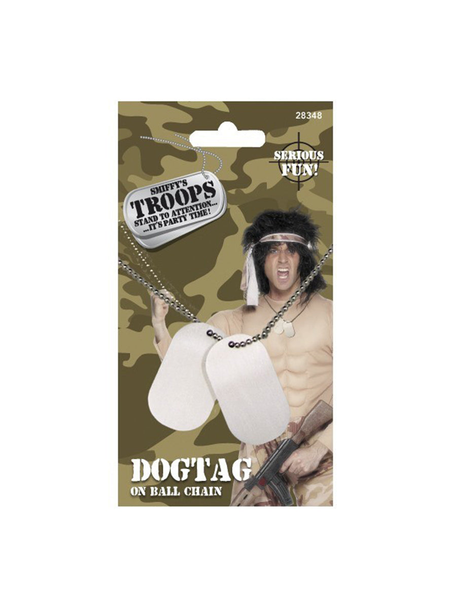 Plaques identificatrices avec chaine