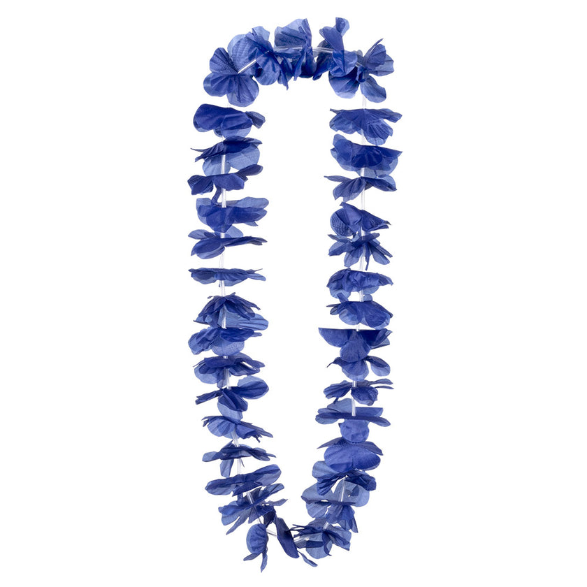 Collier hawaïen bleu adulte
