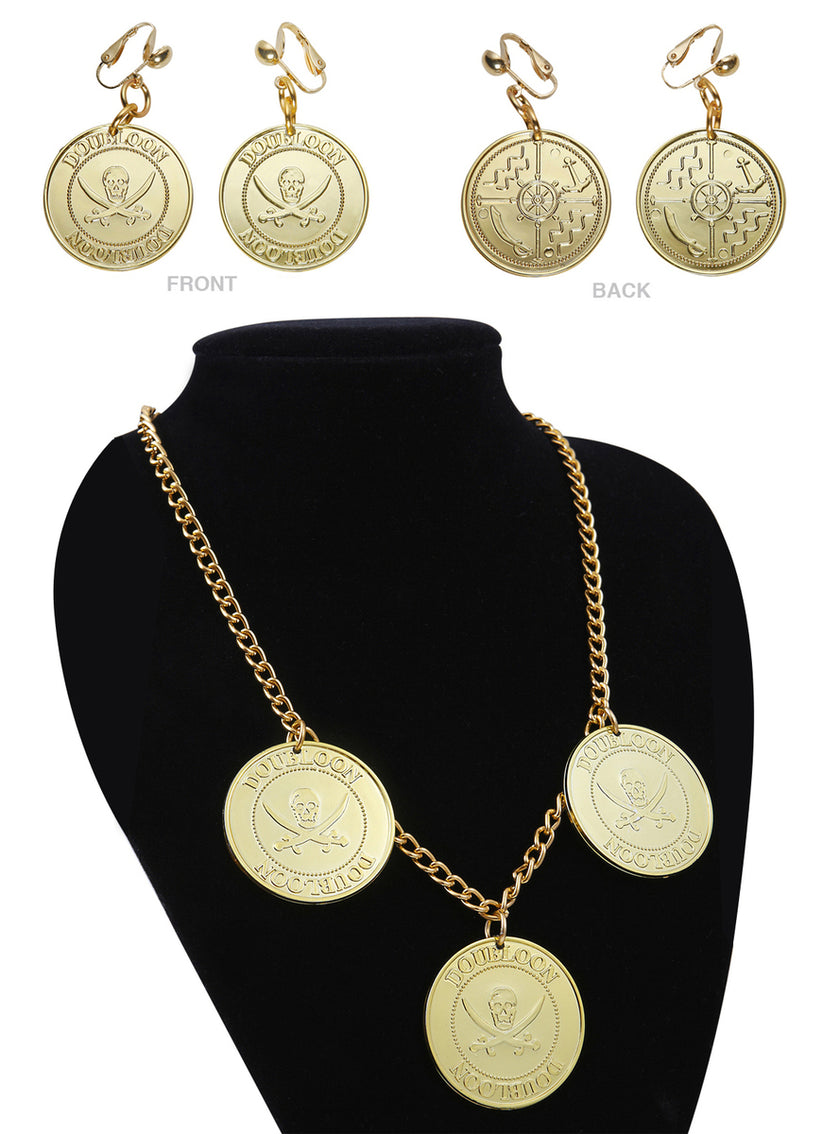 Kit collier et boucles pirate femme