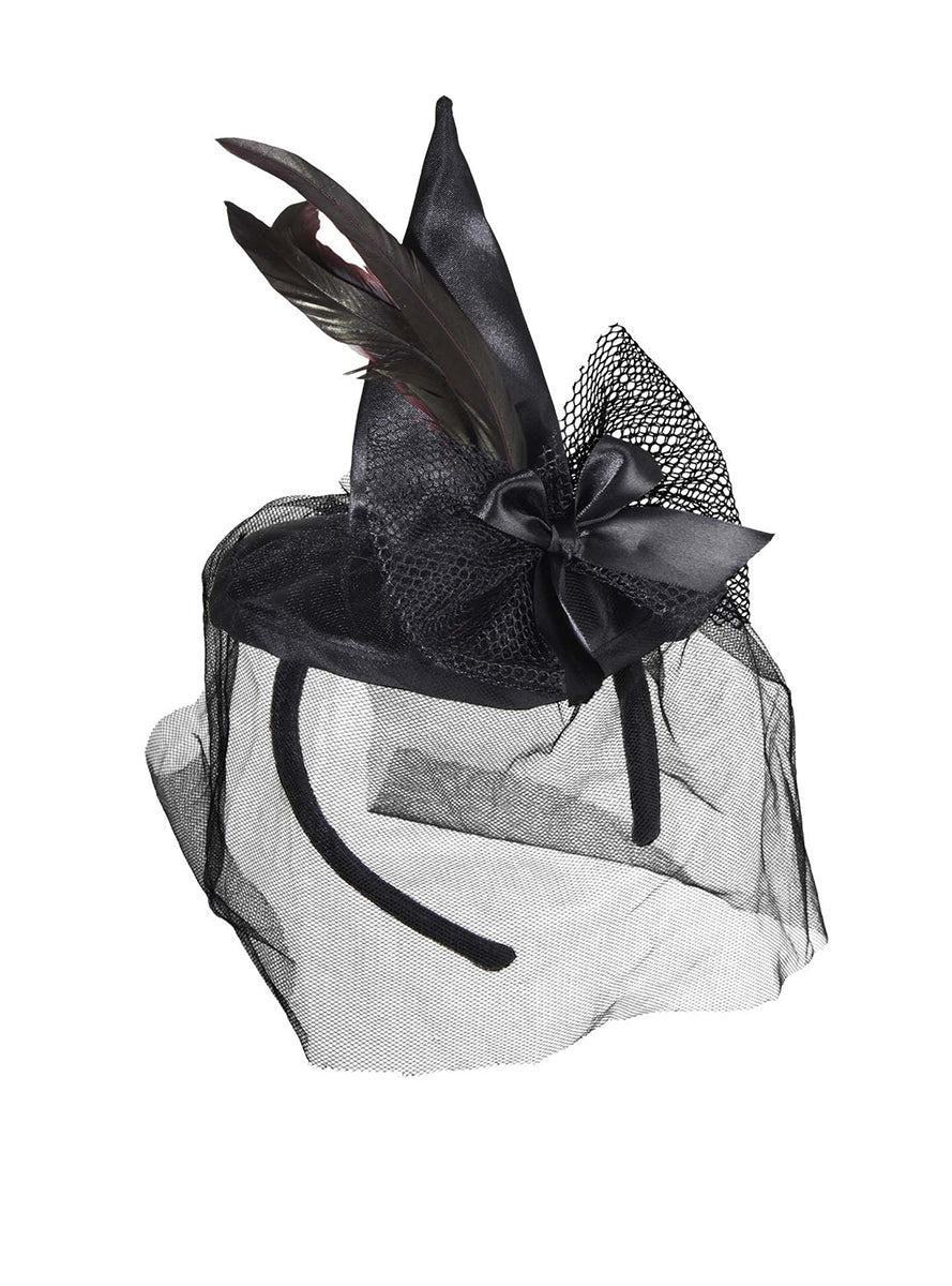 Mini chapeau de sorcière avec voile