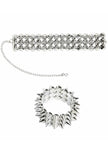 Collier et bracelet à pics