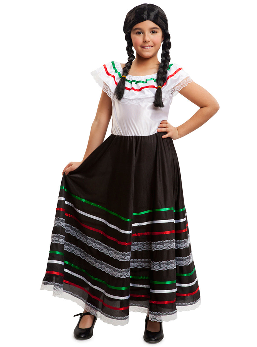 Déguisement mexicaine Frida Kalho fille