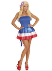Robe pompom girl France femme