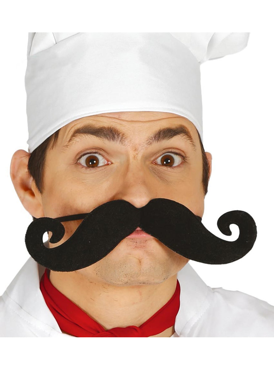 Moustache cuisine avec élastique
