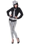 Ceinture disco argent adulte