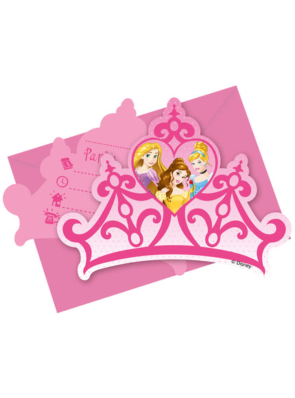 6 invitations Princess Dreaming