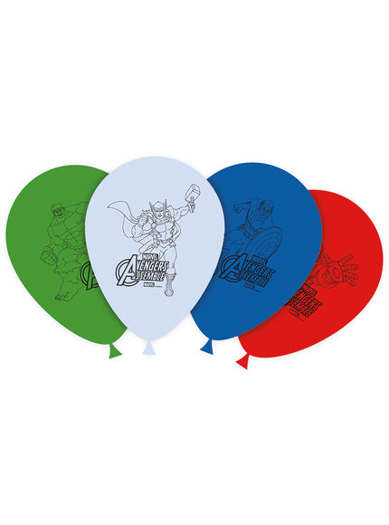 8 Ballons Avengers Power