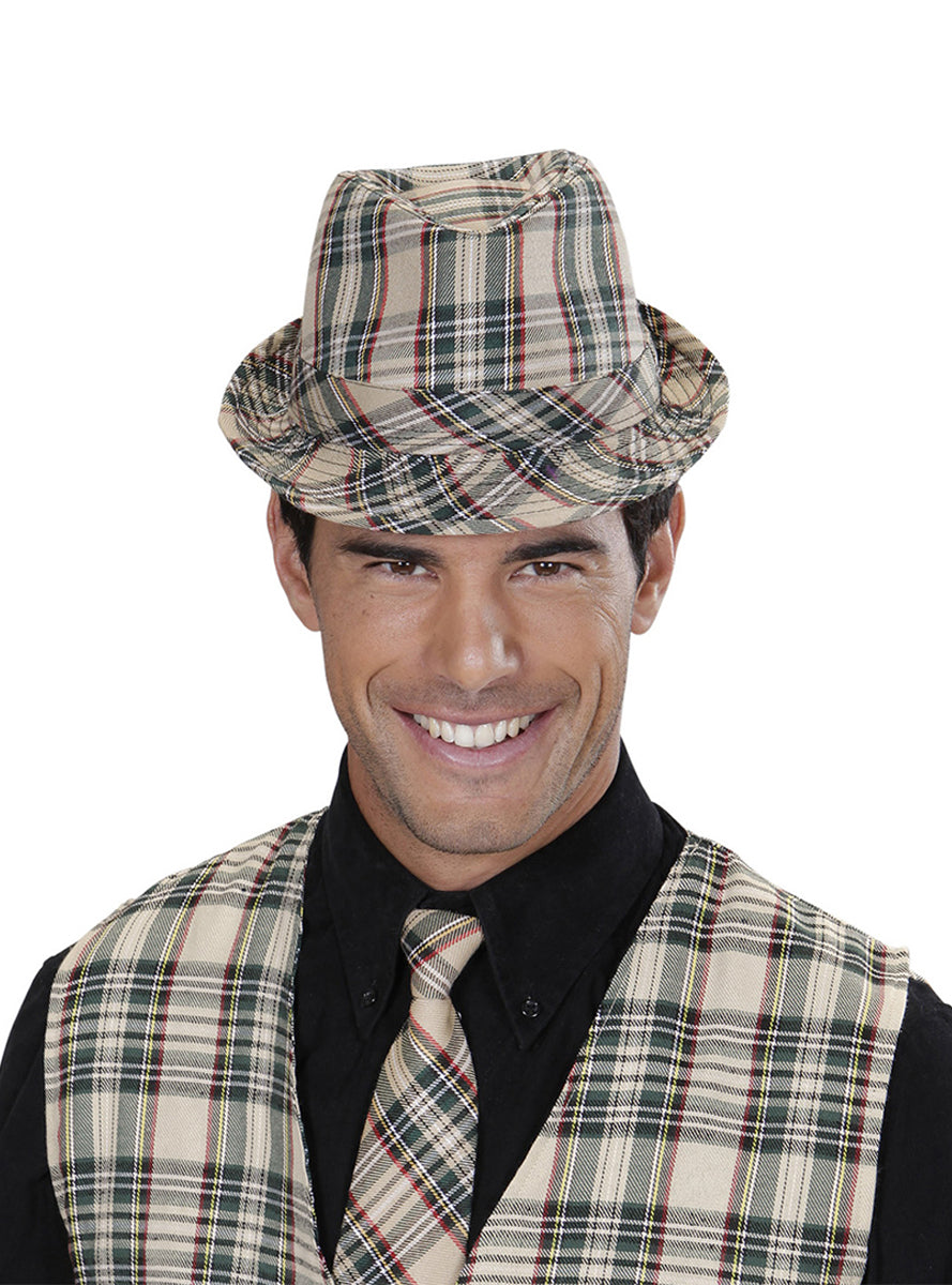 Chapeau à carreaux adulte
