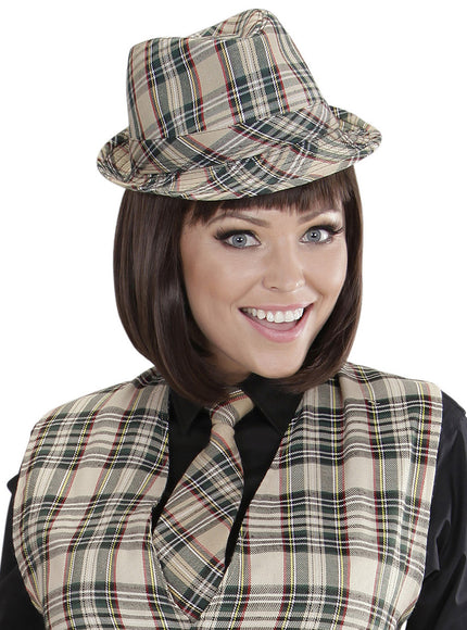 Chapeau à carreaux adulte