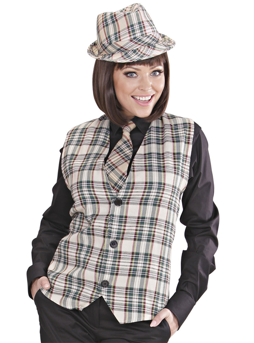 Cravate carreaux adulte