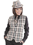 Gilet à carreaux adulte