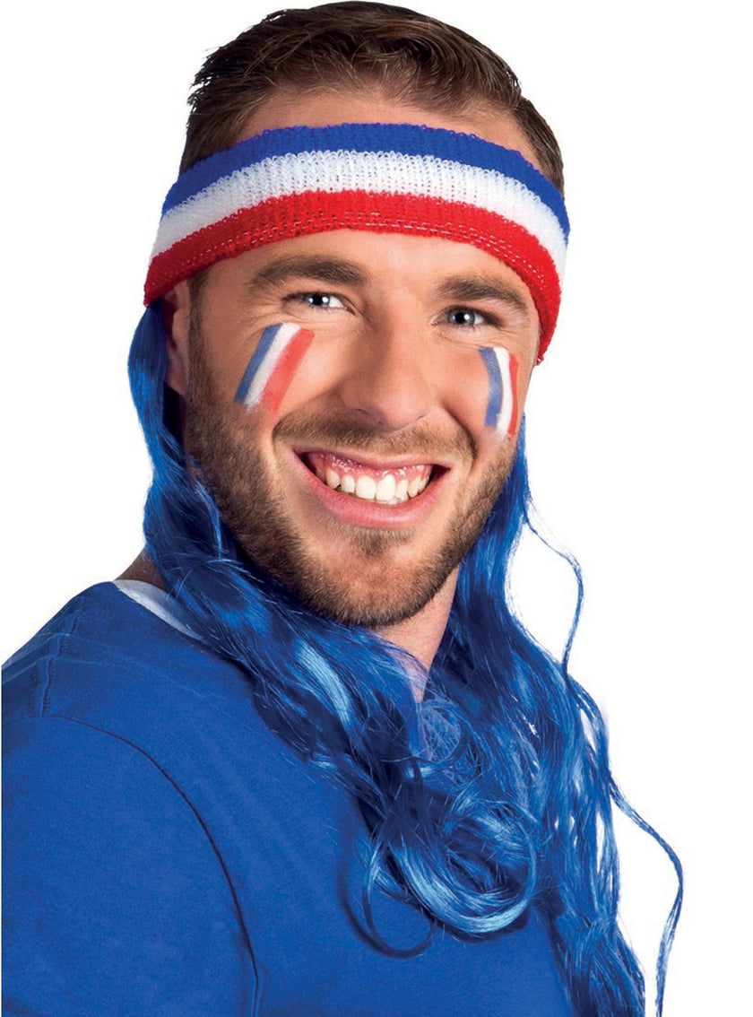 Bandeau sportif France avec cheveux