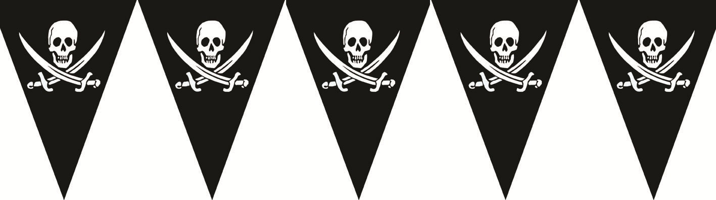 guirlande 10 fanions pirate 5m