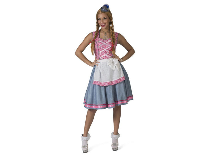 robe tyrolienne rose