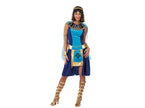 déguisement reine maya bleu 3pcs femme