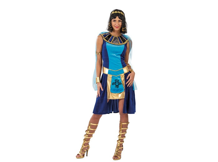 déguisement reine maya bleu 3pcs femme