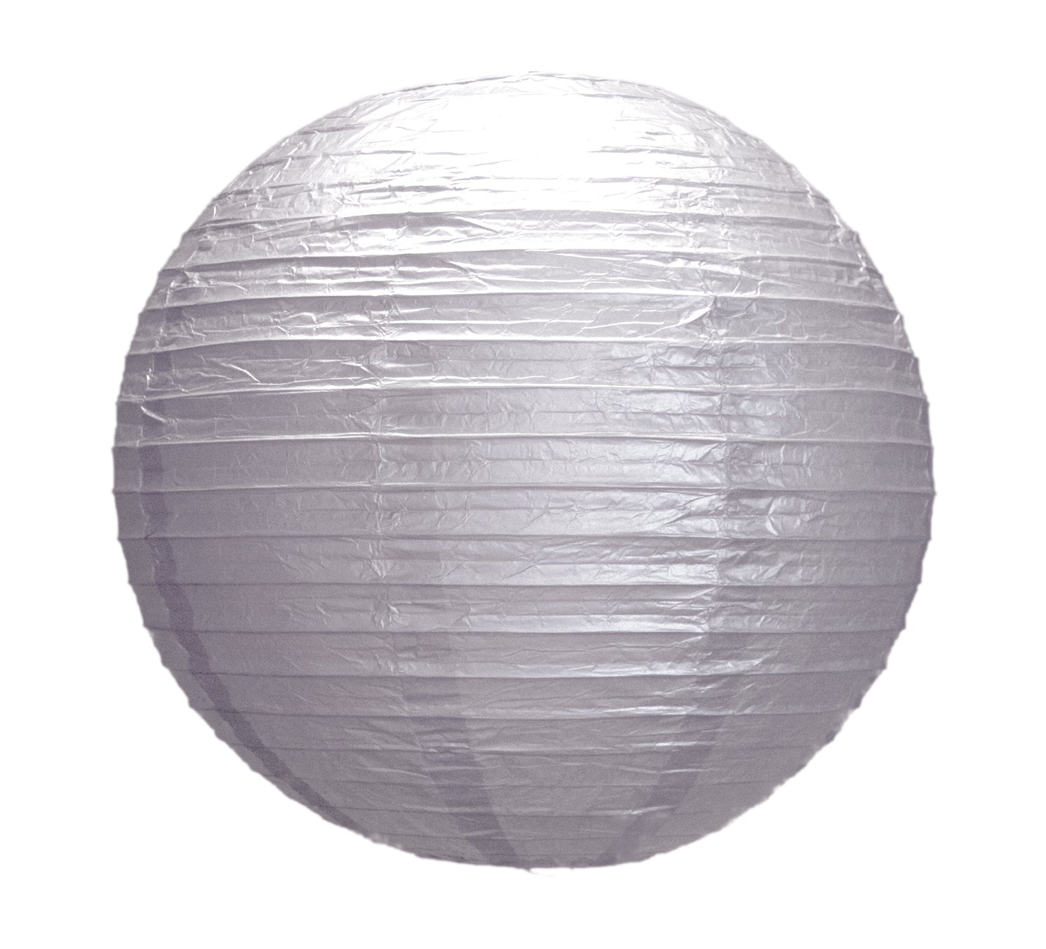 LANTERNE JAPONAISE 35CM ARGENT