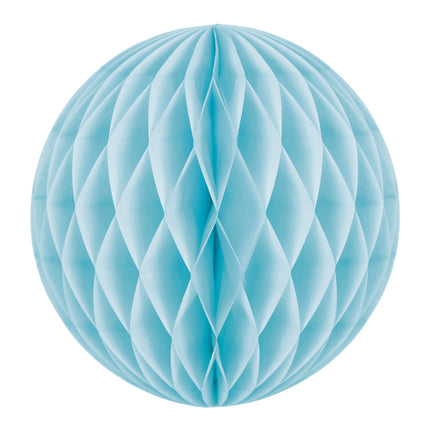 5 BOULES ALVÉOLÉES 5CM BLEU DRAGEE