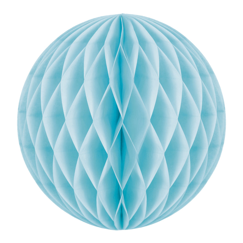 5 BOULES ALVÉOLÉES 5CM BLEU DRAGEE