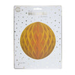 BOULE ALVÉOLÉE 30CM JAUNE MOUTARDE
