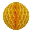 BOULE ALVEOLEE 12CM JAUNE MOUTARDE