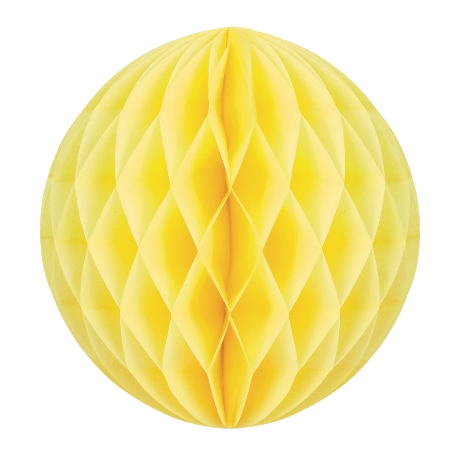 BOULE ALVÉOLÉE 20CM JAUNE
