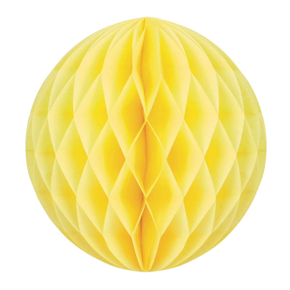 5 BOULES ALVÉOLÉES 5CM JAUNES