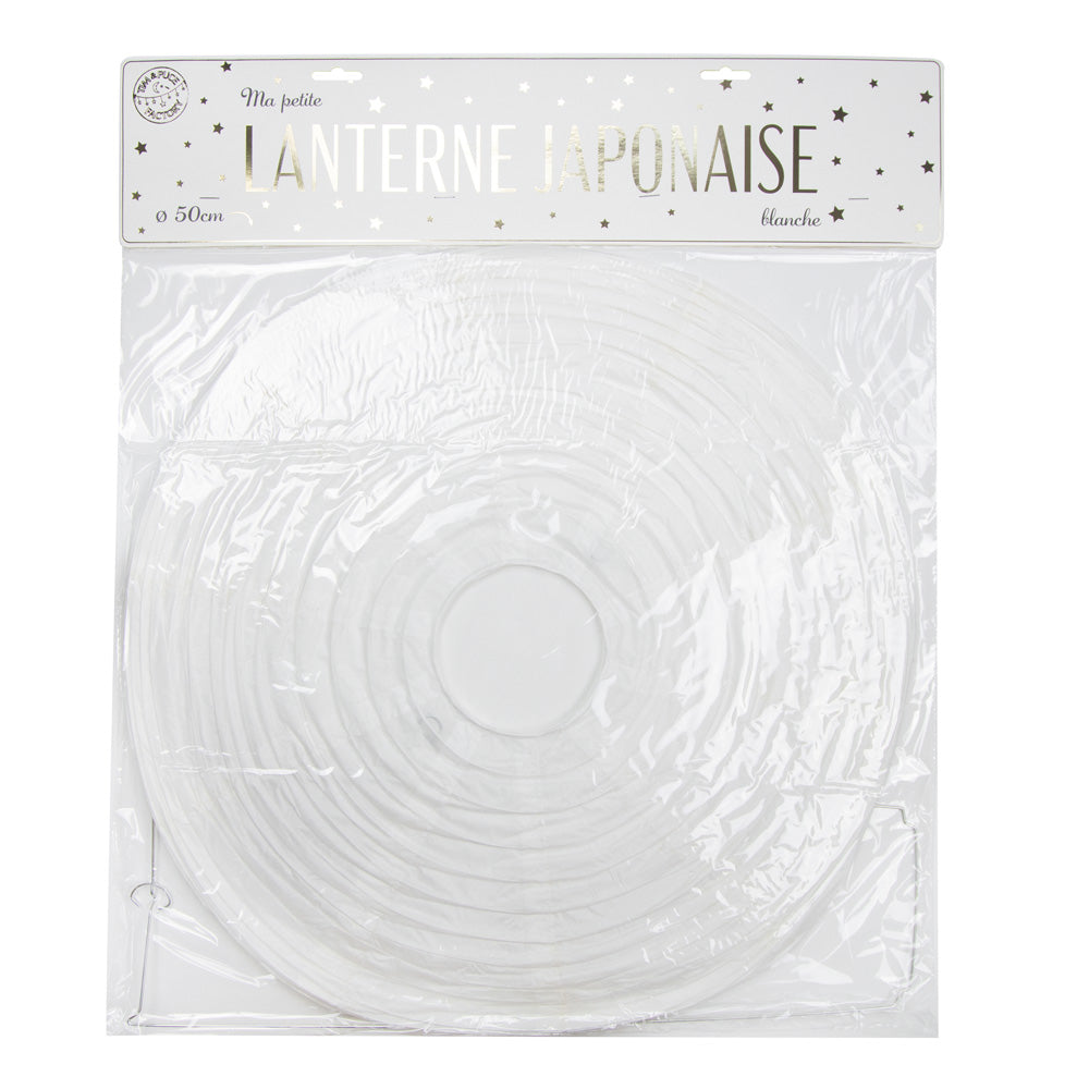 LANTERNE JAPONAISE 50CM BLANCHE