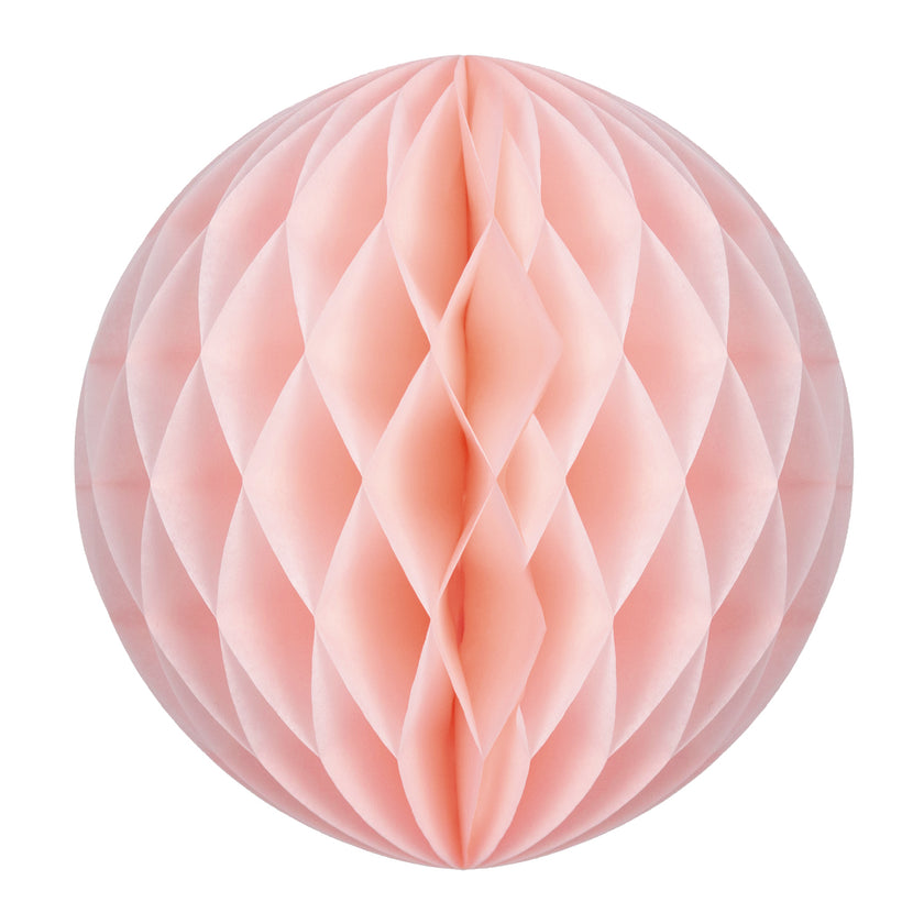 BOULE ALVEOLEE 20CM ROSE VINTAGE