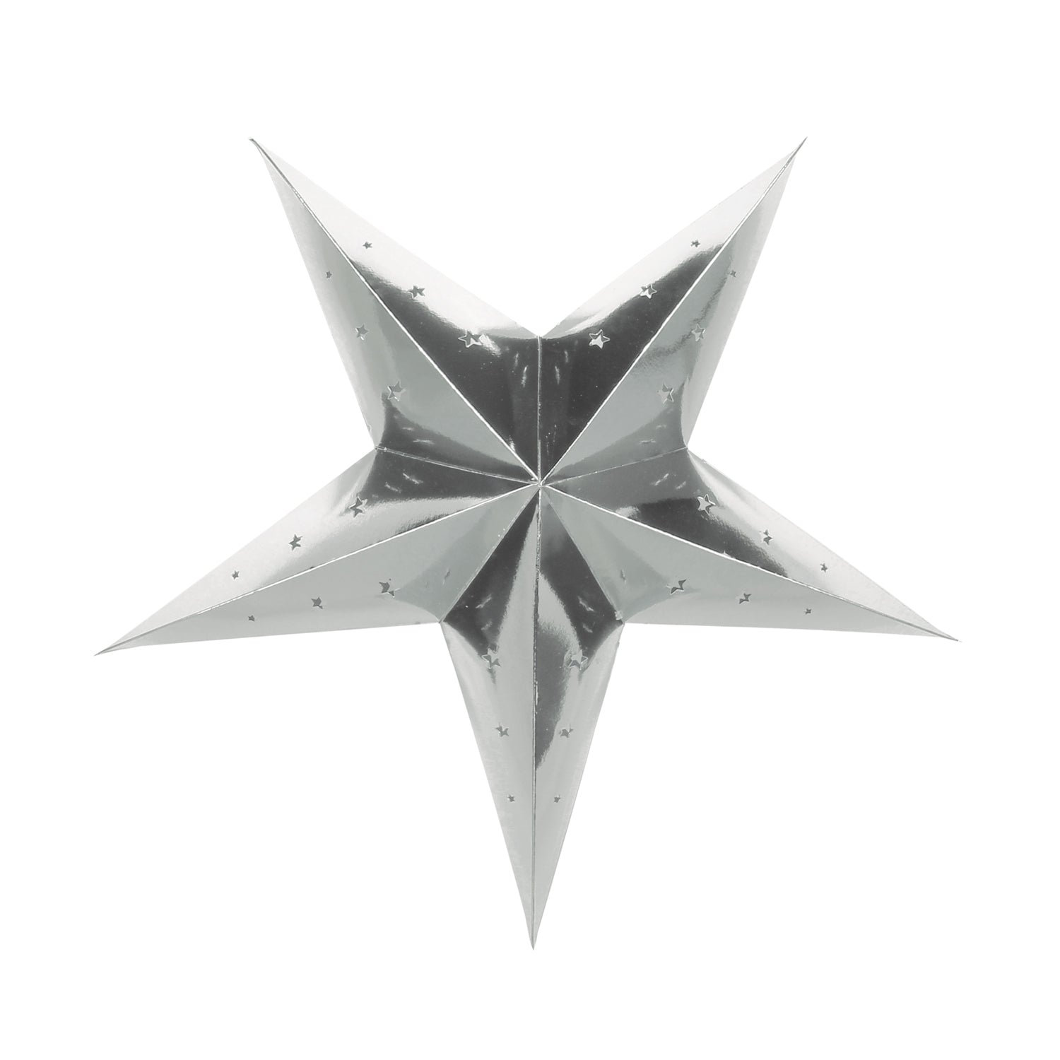 LANTERNE ÉTOILE 30CM ARGENTEE
