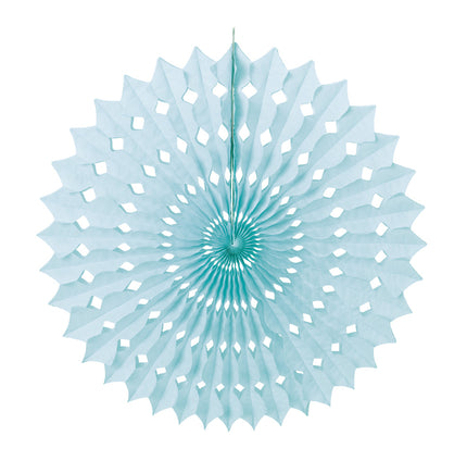 Éventail bleu dragee 53 cm