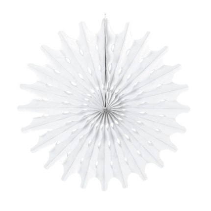 Éventail blanc 53cm