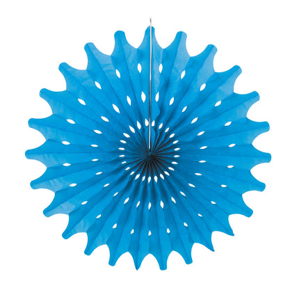 Éventail bleu glacier 53cm